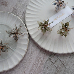 藍瀾系列耳環 -手作耳環 水晶花飾品 婚禮禮物 第1張的照片