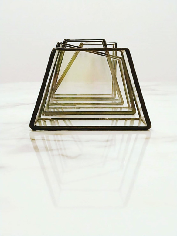 鑲嵌玻璃 | 幾何花器 第5張的照片