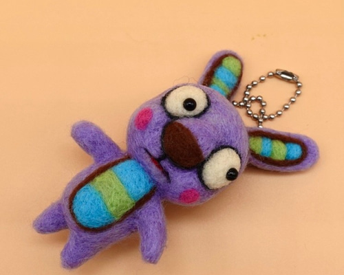 羊毛フェルト ストラップシリーズ うさぎさん 羊毛フェルト Howakero