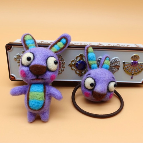 羊毛フェルト ストラップシリーズ うさぎさん 羊毛フェルト Howakero