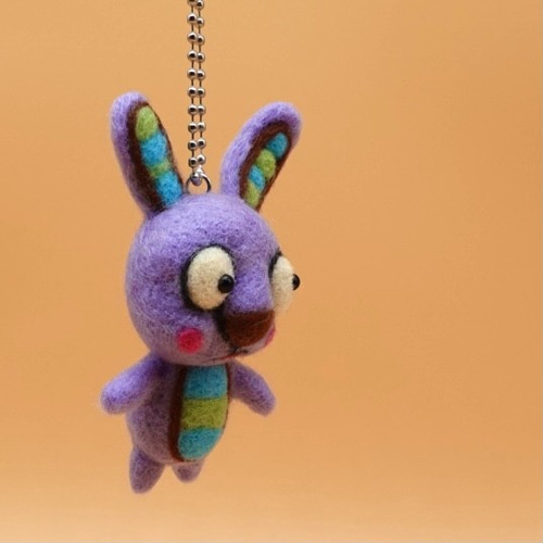 羊毛フェルト ストラップシリーズ うさぎさん 羊毛フェルト Howakero