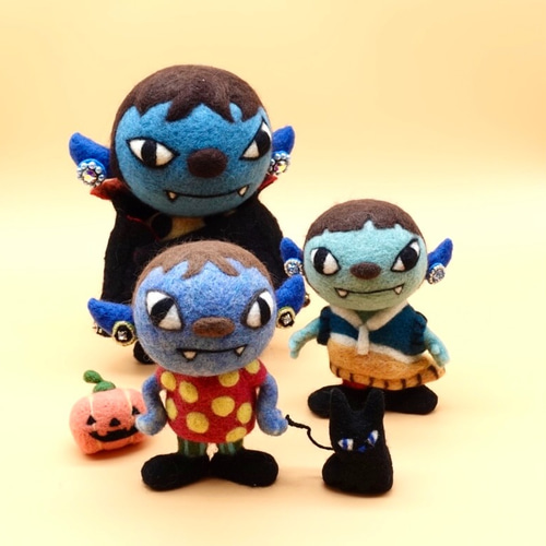 羊毛人形（特L） 皇帝 ドラキュラ君 羊毛フェルト Howakero（ほわケロ