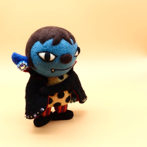 羊毛人形（特L） 皇帝 ドラキュラ君 羊毛フェルト Howakero（ほわケロ