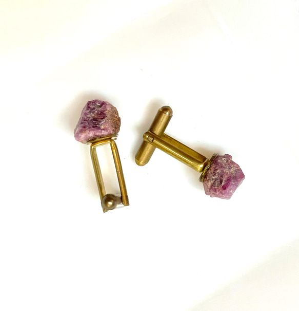 カフスボタン・ルビー Cufflinks• Ruby 3枚目の画像