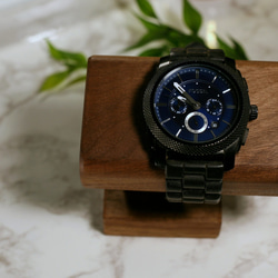 天然無垢材 ウォールナット 腕時計スタンド　ウォッチスタンド  シングル用 5枚目の画像