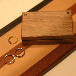 木製 アクセサリーボックス　ジュエリーケース　指輪入れ　 2枚目の画像