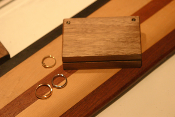 木製 アクセサリーボックス　ジュエリーケース　指輪入れ　 2枚目の画像