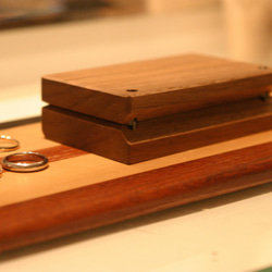 木製 アクセサリーボックス　ジュエリーケース　指輪入れ　 4枚目の画像