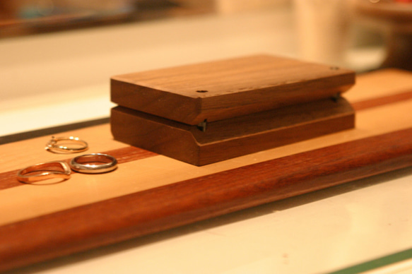 木製 アクセサリーボックス　ジュエリーケース　指輪入れ　 4枚目の画像
