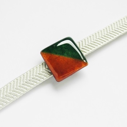 //七宝焼き帯留め//Twins