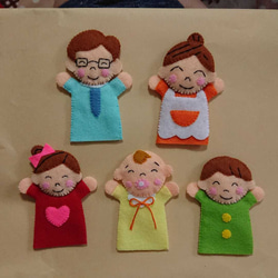 ピッピとチッチ 指人形セット【両手バージョン】 おもちゃ・人形 マメ