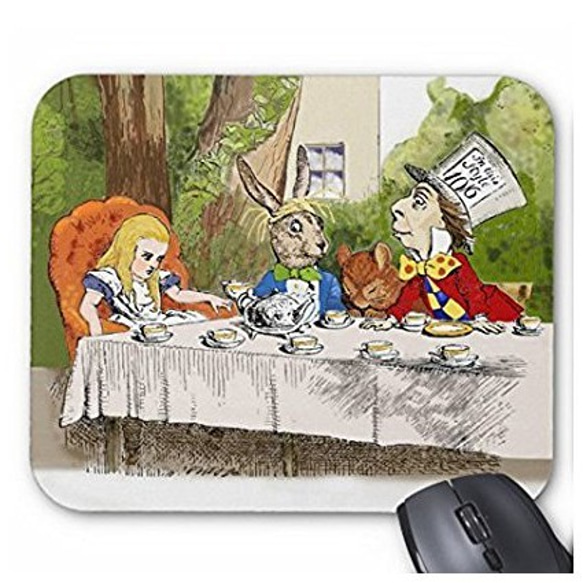 『 不思議の国のアリス 』“ 狂ったお茶会 ” のマウスパッド：フォトパッド（アリスシリーズ） (カラー) 1枚目の画像