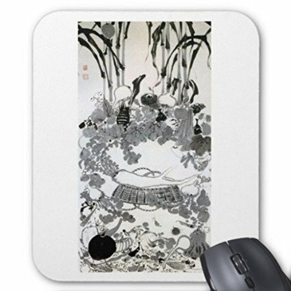 伊藤若冲『 野菜涅槃図 』のマウスパッド：フォトパッド（ 伊藤若冲