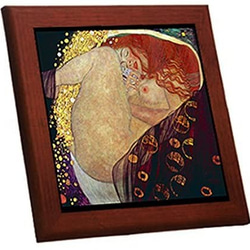クリムト『 ダナエ 』の木枠付きフォトタイル（世界の名画シリーズ