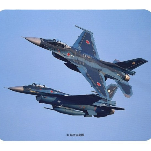 航空自衛隊５０周年記念　記念品　ホログラムマウスパット 航空自衛隊、Mitsubishi F-2のマウスパッド：フォトパッド（日本の戦闘