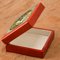 アルフォンス・ミュシャ『 アイビー 』の写真タイル付き小物入れ（Jewelry Box）（ 世界の名画シリーズ ） 2枚目の画像