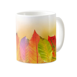 秋の落ち葉のマグカップ：フォトマグ（自然の情景シリーズ）（A） 1枚目の画像