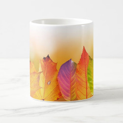秋の落ち葉のマグカップ：フォトマグ（自然の情景シリーズ）（A） 3枚目の画像