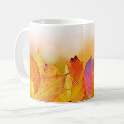 秋の落ち葉のマグカップ：フォトマグ（自然の情景シリーズ）（A） 4枚目の画像