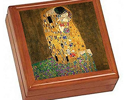 クリムト　『接吻』　陶版額縁　タイル クリムト 『接吻』 陶版額縁 タイル