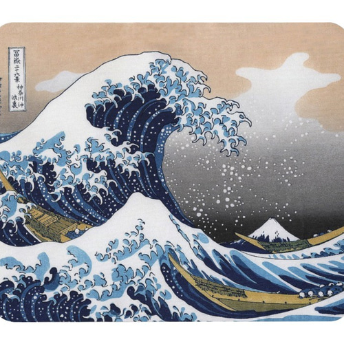 葛飾北斎『 神奈川沖浪裏 』のマウスパッド：フォトパッド（浮世絵
