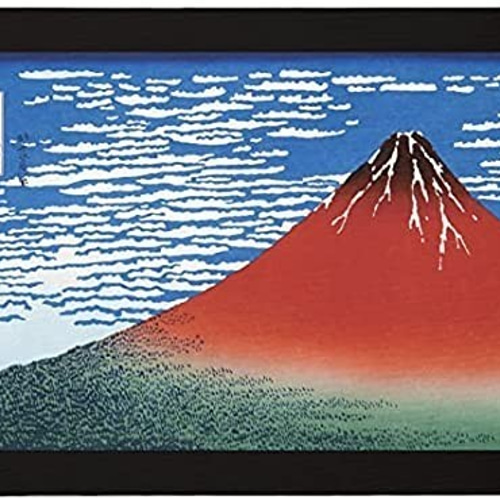 葛飾北斎 赤富士 ラグ (カーペット) 葛飾北斎 富嶽三十六景 凱風
