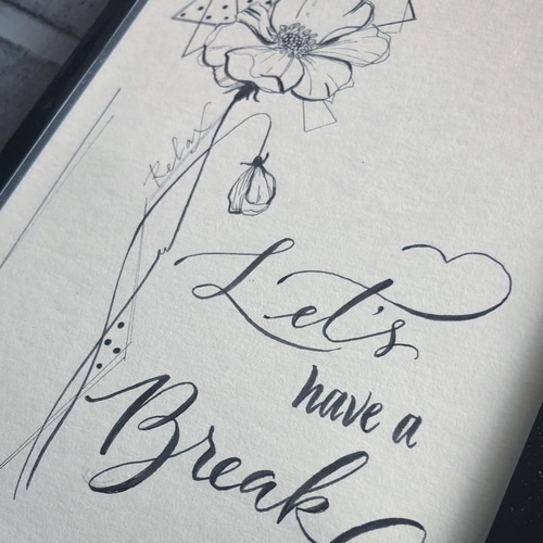 消しはん メッセージ Let’s have A Break 消しはん メッセージ Let's have A Break ハンコ 英語