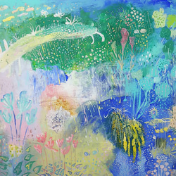 癒やしの雨】絵画 原画 絵画 まみ郎_rohan.art 通販 10038007｜Creema