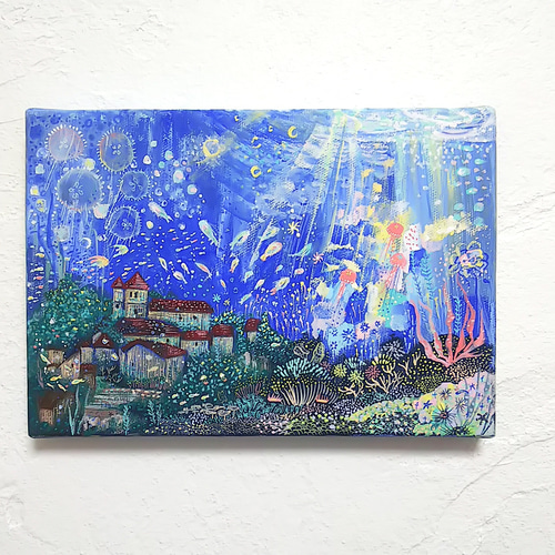 海底都市 絵画 まみ郎_rohan.art 通販 9482849｜Creema(クリーマ)