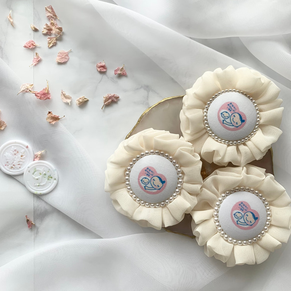 ★☆お名前ロゼット　マタニティマークロゼットオーダー★☆ お名前ロゼット マタニティマークロゼットオーダー