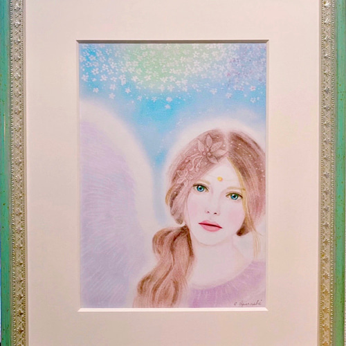 水彩・原画「天使の休息」 絵画 tami suzukake 通販 10085428