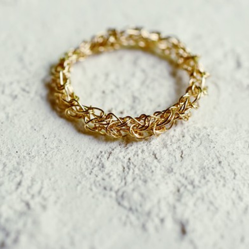 K14GF] えびコード編みリング *ゴールドフィルド 指輪・リング mayumi