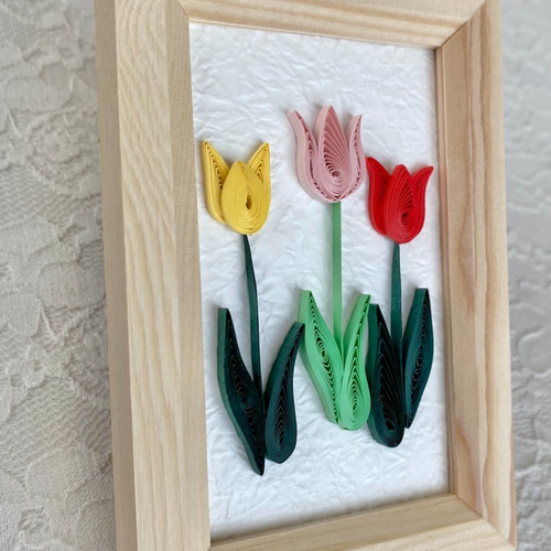 ペーパークイリング ミニフレーム『チューリップ』 その他アート