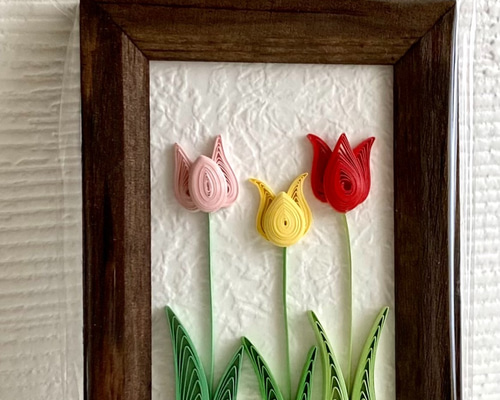 ペーパークイリング ミニフレーム『チューリップ』 その他アート