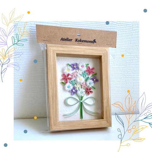 アロマストーン＊ペーパークイリングデザインフレーム【L⑯】 アロマストーン＊ペーパークイリングデザインフレーム【L⑯】 ペーパー