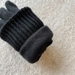 極暖♡総裏フリースだから指先まであったか！！メリノウール手袋レディース ケーブル編み KMC-111 201667 10枚目の画像