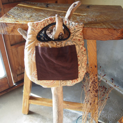 インド綿使用　カラフルさき編みBAG 6枚目の画像