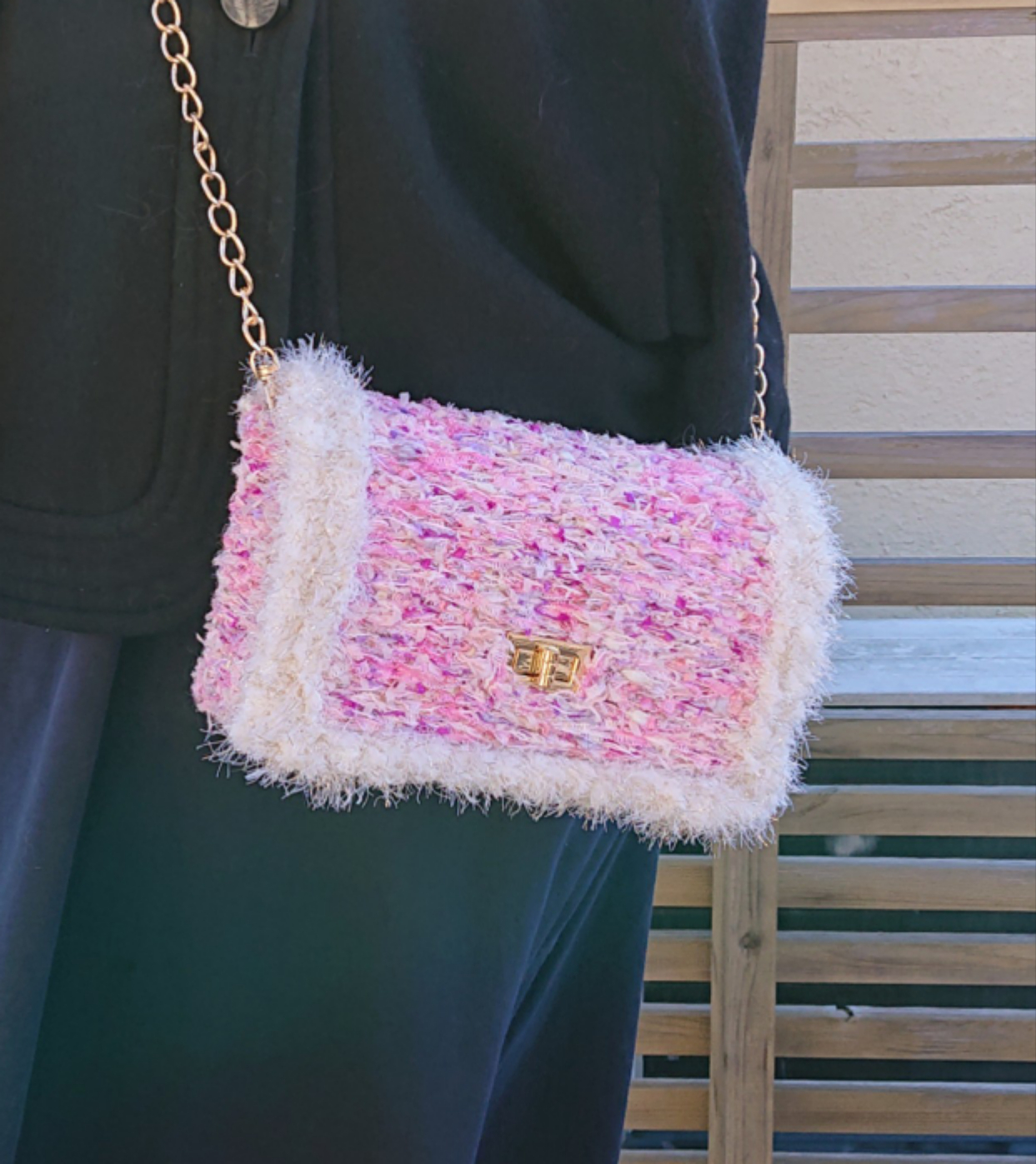 SOLD◇ハンドメイド 引き揃え糸 タッセル スイーツ ピンク