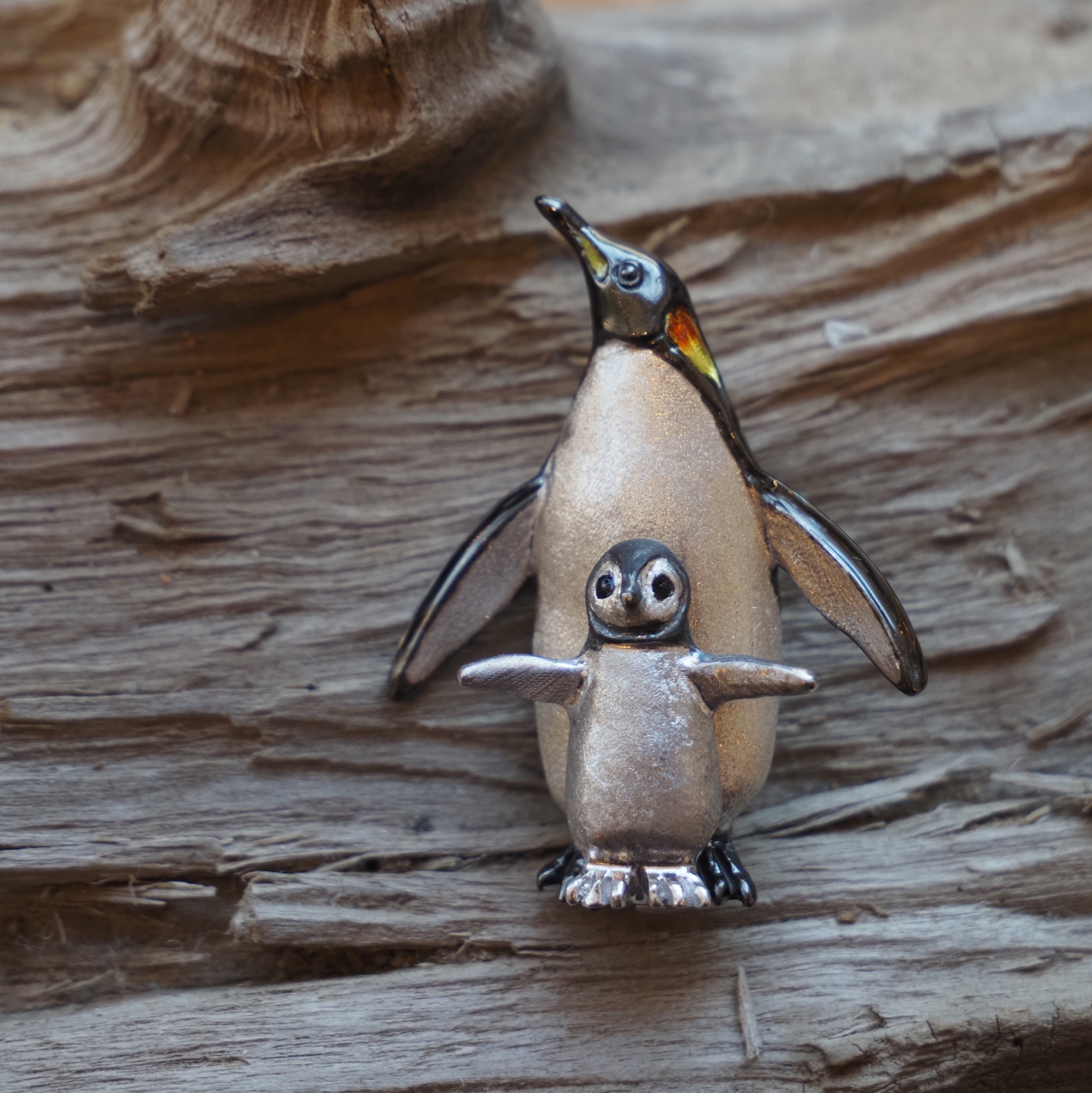 ハンドメイドオーダー品　ウサギ、ペンギン巾着
