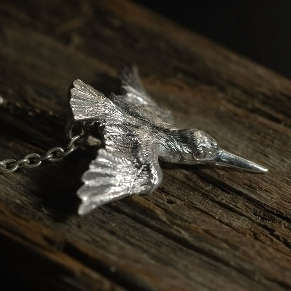 Silver925カワセミ飛び込みペンダント ネックレス・ペンダント