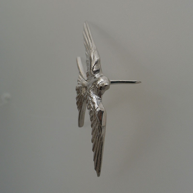 ツバメ飛翔ピン右向き/Silver925