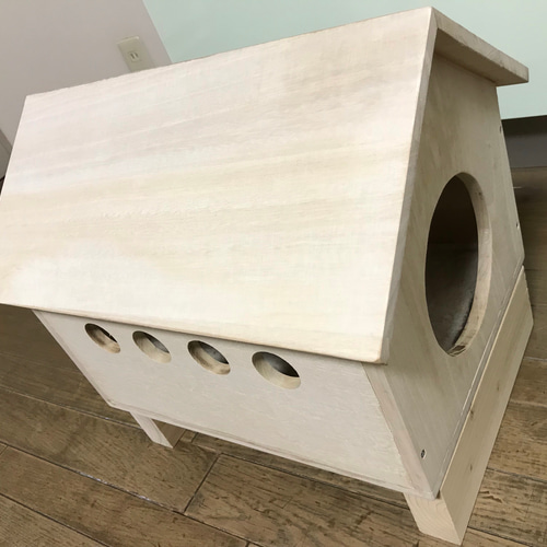 犬小屋　キャットハウス　ハンドメイド 犬小屋 室内 猫ハウス ドッグハウス 木製 手作り 可愛い 白 自然