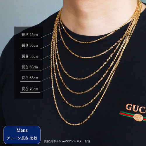 サージカルステンレス ネックレスチェーン 3.0mm~5.0mm 36cm サージカルステンレス ネックレスチェーン 3.0mm~5.0mm 36cm