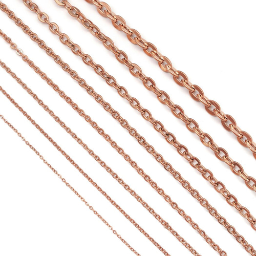 サージカルステンレス ネックレスチェーン 3.0mm～5.0mm 60cm