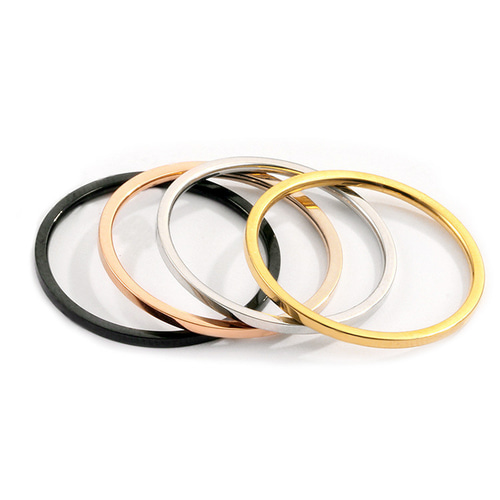 309☆1号～ ステンレス 極細 0.9㎜ピンキーリング 1点 指輪・リング yu