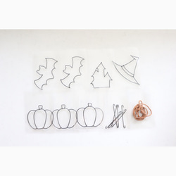 happy halloween * garland * wire art 3枚目の画像