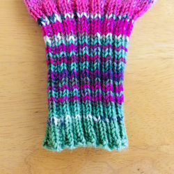 手編みの手袋  ミトン 4枚目の画像