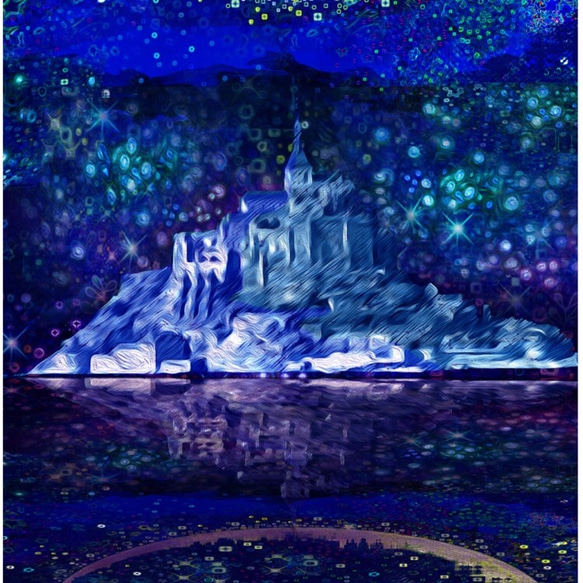 【再販】Mont　Saint-Michel　2　【Ａ３】サイズ 4枚目の画像