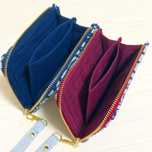 専用】forest tile◇布製ハーフウォレット 専用】forest tile