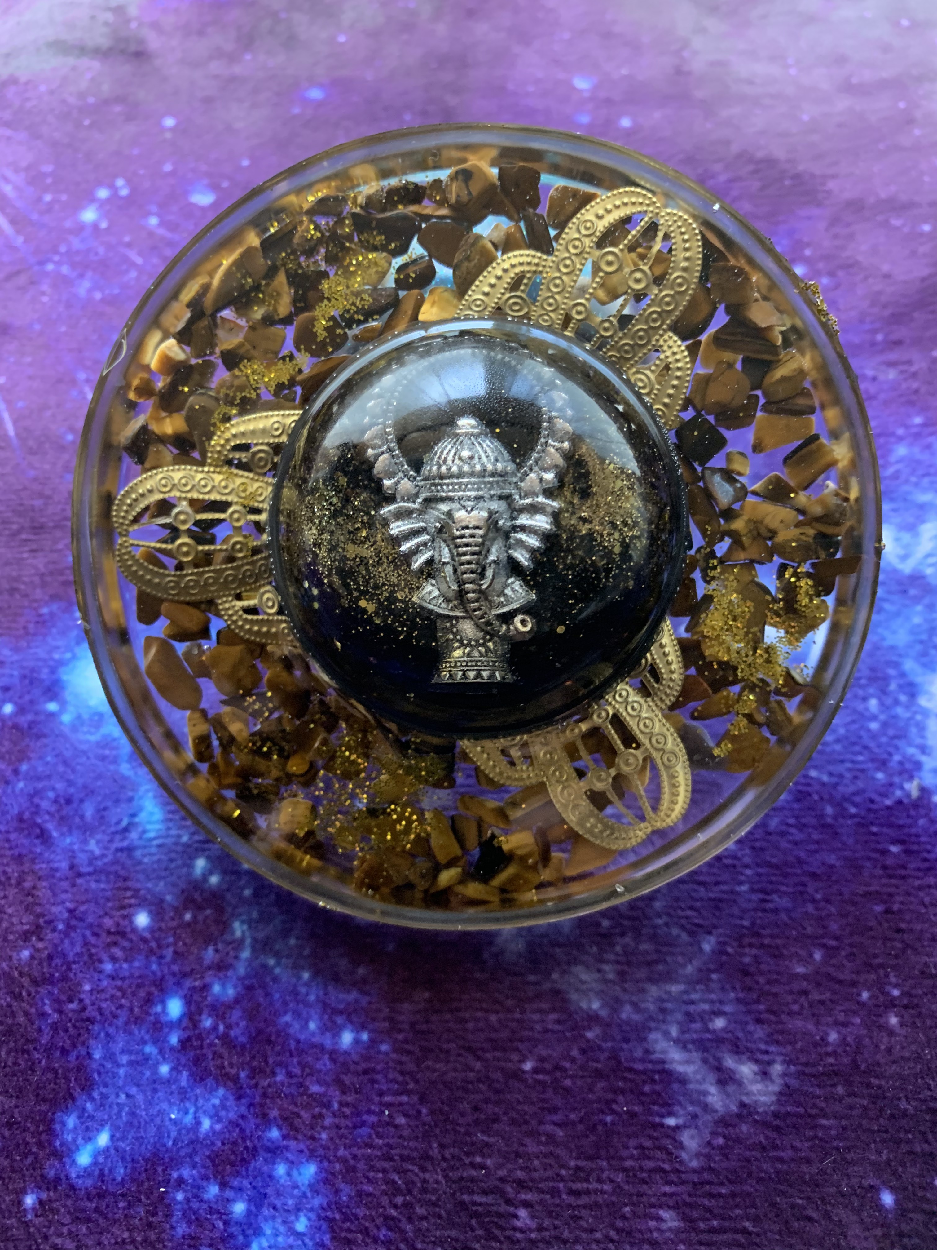 商売、知識、富の神 ガネーシャのオルゴナイト